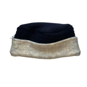 Women's Navy & Beige Hat - 48 | One Size