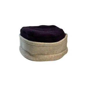 Women's Purple & Cream Hat - 37 | One Size