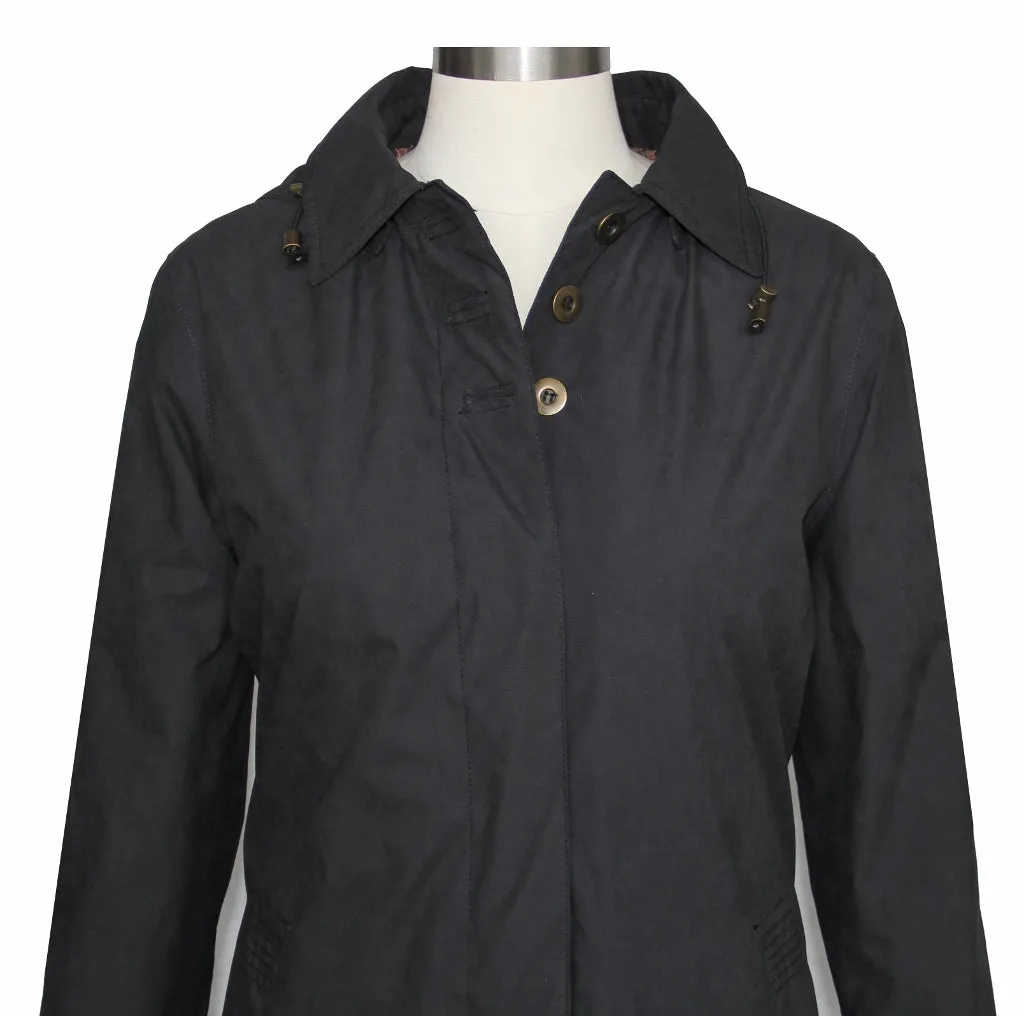 Women's Removable Hoodie Full-Length Trench Coat