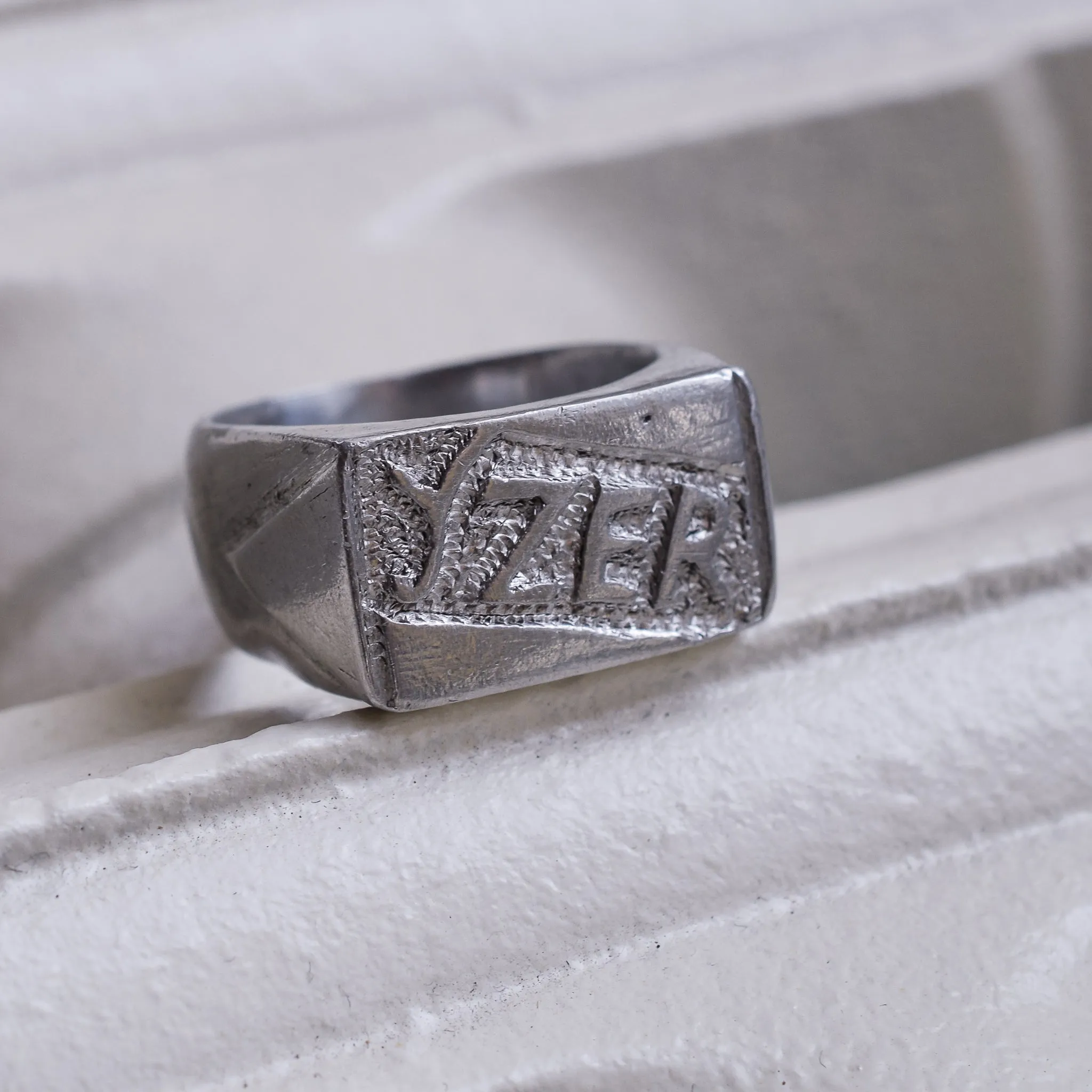 WW1 "YZER" Trench Art Signet Ring