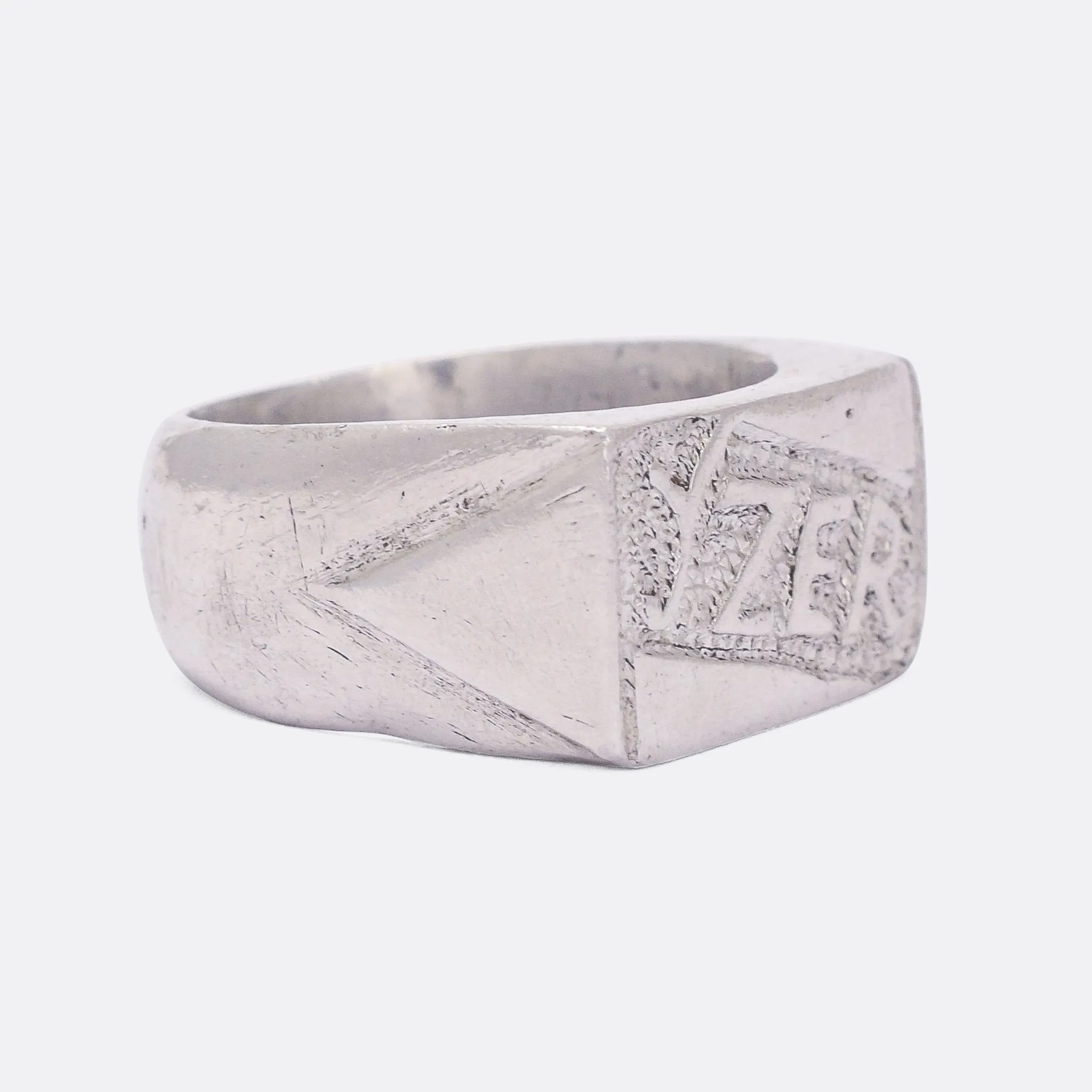 WW1 "YZER" Trench Art Signet Ring